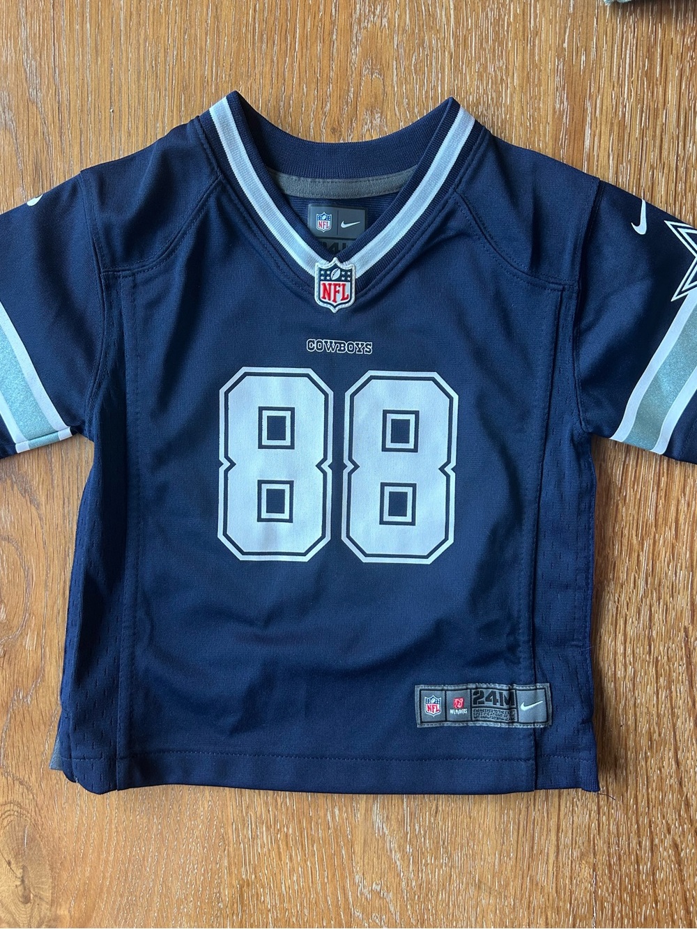 Nike Youth Dallas Cowboys #88 Navy and Silver Football Jersey